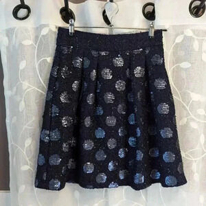 NWT Anthropologie (Eva Franco) Sequin Tweed Mini Skirt, Size 0